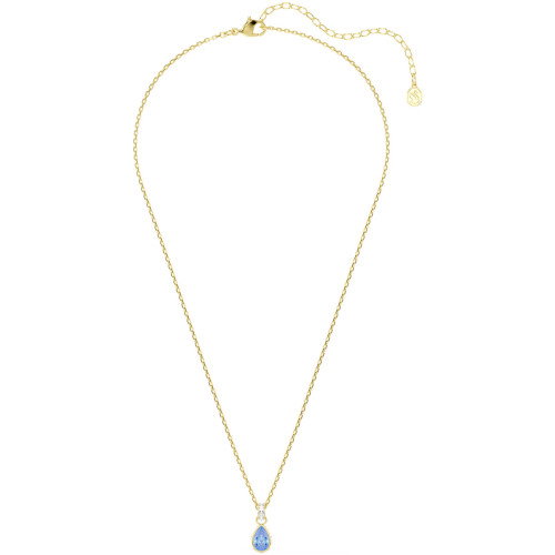 Luxoia - Swarovski Chroma Halskette Tropfenschliff Blau 18K goldbeschichtet - 5757786