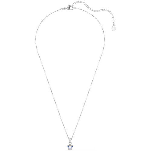Luxoia - Swarovski Chroma Halskette Verschiedene Schliffe Stern Weiss Rhodiniert - 5759678