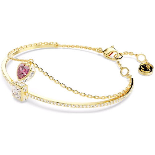 Luxoia - Swarovski Chroma Armreif Herz Rot Goldlegierungsschicht - 5683835