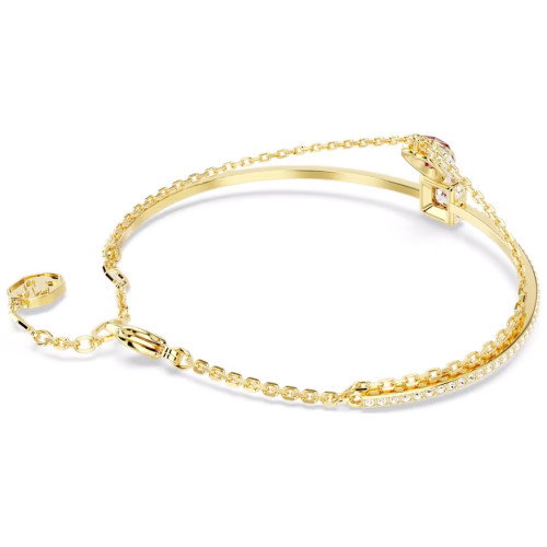 Luxoia - Swarovski Chroma Armreif Herz Rot Goldlegierungsschicht - 5683835