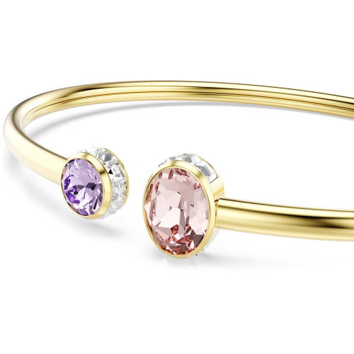 Luxoia - Swarovski Chroma Armreif Verschiedene Schliffe Mehrfarbig Goldlegierungsschicht - 5738475