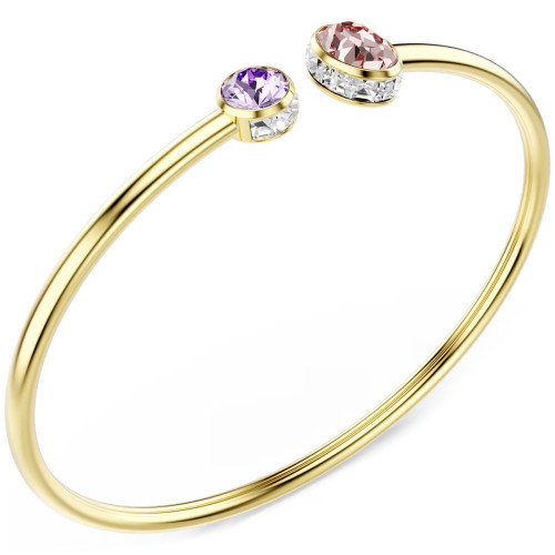 Luxoia - Swarovski Chroma Armreif Verschiedene Schliffe Mehrfarbig Goldlegierungsschicht - 5738475
