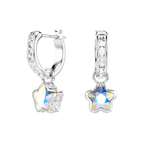 Luxoia - Swarovski Chroma Drop Ohrhänger Verschiedene Schliffe Stern Weiss Rhodiniert - 5754172