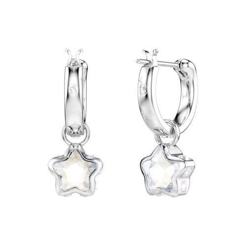Luxoia - Swarovski Chroma Drop Ohrhänger Verschiedene Schliffe Stern Weiss Rhodiniert - 5754172