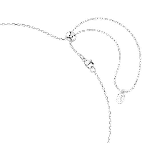 Luxoia - Swarovski Chroma Halskette Verschiedene Schliffe Stern Weiss Rhodiniert - 5754183