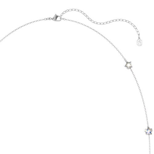 Luxoia - Swarovski Chroma lange Halskette Stern Weiss Rhodiniert - 5754181