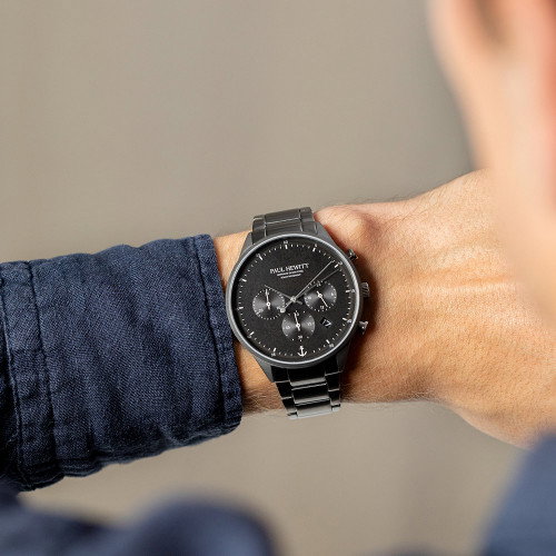 Luxoia - Paul Hewitt Chrono Gun Metal Schwarz - PH-W-0297