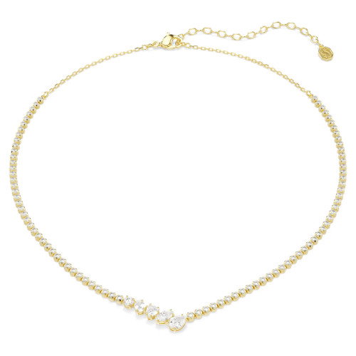 Luxoia - Swarovski Mesmera Halskette Verschiedene Schliffe Weiss 18K goldbeschichtet - 5747931