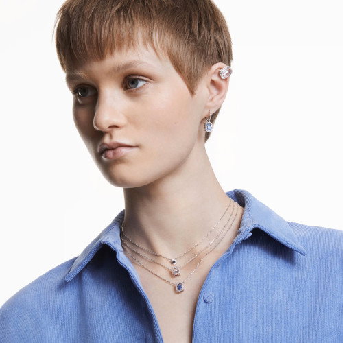 Luxoia - Swarovski Una Halskette Oktagon Schliff Blau - 5614926
