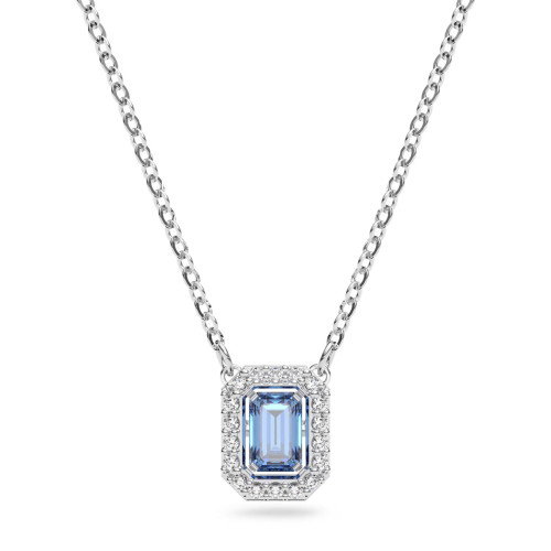 Luxoia - Swarovski Una Halskette Oktagon Schliff Blau - 5614926