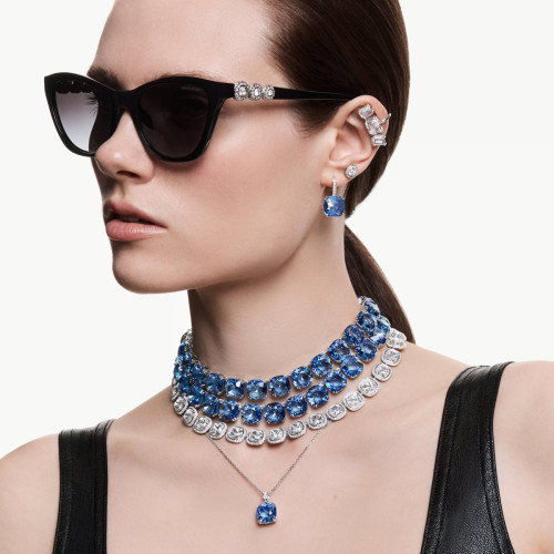 Luxoia - Swarovski Una Angelic Halskette Kissenschliff Weiss Rhodiniert - 5751326