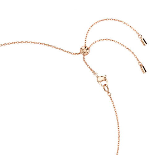 Luxoia - Swarovski Constella Halskette Kristallperle Rundschliffe Weiss Roségold Legierungsschicht - 5729504