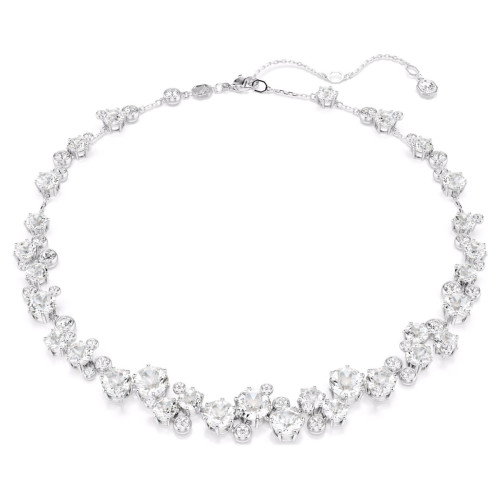 Luxoia - Swarovski Constella Halskette Rundschliff Weiss Rhodiniert - 5722472