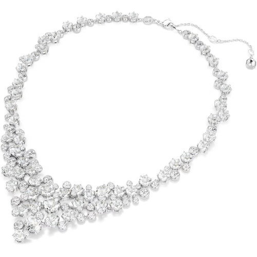 Luxoia - Swarovski Constella Halskette Verschiedene Schliffe Schliesse Weiss Rhodiniert - 5732249