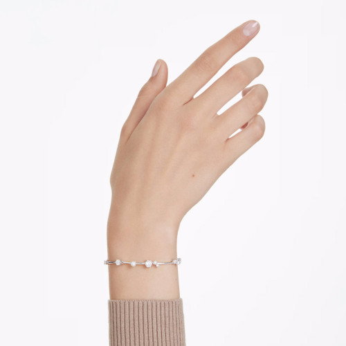 Luxoia - Swarovski Constella Tennis Armband Kristallperle Rundschliffe Weiss - 5707511