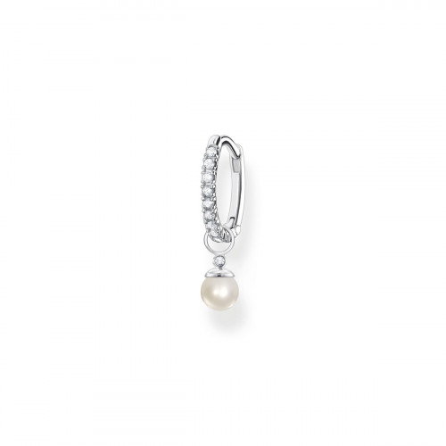 Luxoia - Thomas Sabo Einzel Creole mit Perlen Anhänger Silber - CR702-167-14