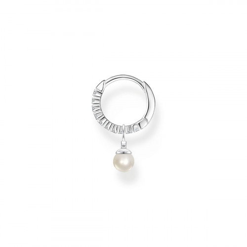 Luxoia - Thomas Sabo Einzel Creole mit Perlen Anhänger Silber - CR702-167-14