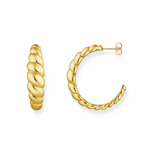 Luxoia - Thomas Sabo Creolen organische Formen vergoldet - CR758-413-39