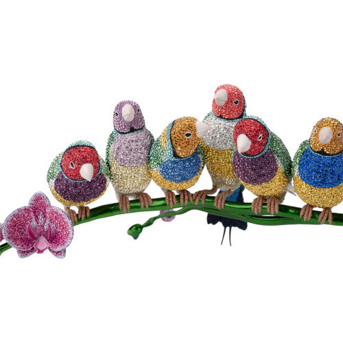 Luxoia - Swarovski Crystal Myriad Gouldamadinen - 5677659