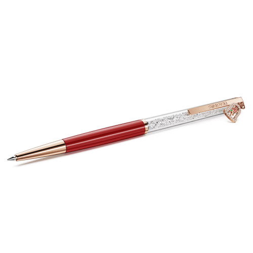 Luxoia - Swarovski Crystalline Kugelschreiber Glocke Rot lackiert Roségold Legierungsschicht - 5754639