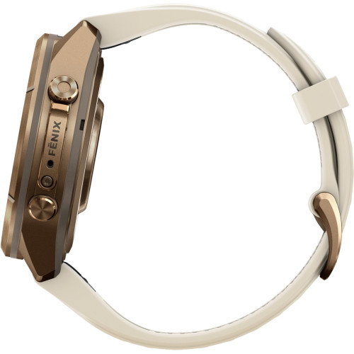 Luxoia - Garmin Fenix 9 Pro inReach Amoled Autumn Gold Titanium Cream (43 mm) - 010-04335-21