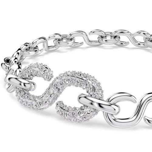 Luxoia - Swarovski Dextera Armband Rundschliff Weiss Rhodiniert - 5747642