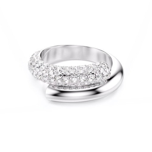 Luxoia - Swarovski Dextera Ring Weiss Rhodiniert