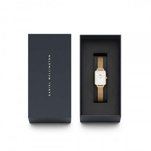 Luxoia - Daniel Wellington Quadro Pressed Evergold White - DW00100556