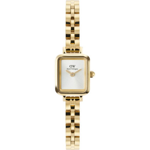 Luxoia - Daniel Wellington Quadro Mini Arch 3-link White Sunray Gold - DW00100850