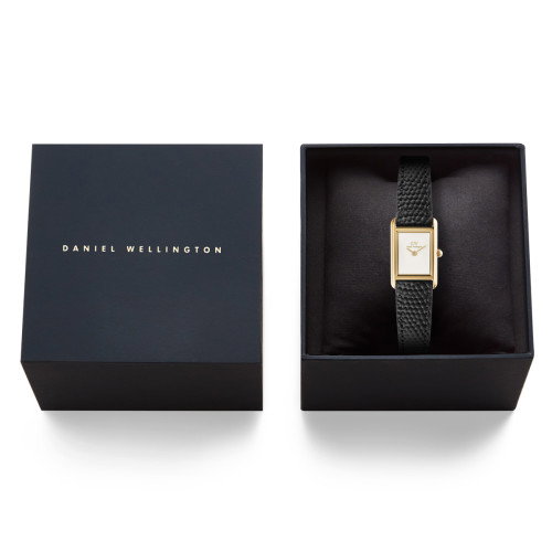 Luxoia - Daniel Wellington Bound Mini Black Lizard Gold - DW00100903