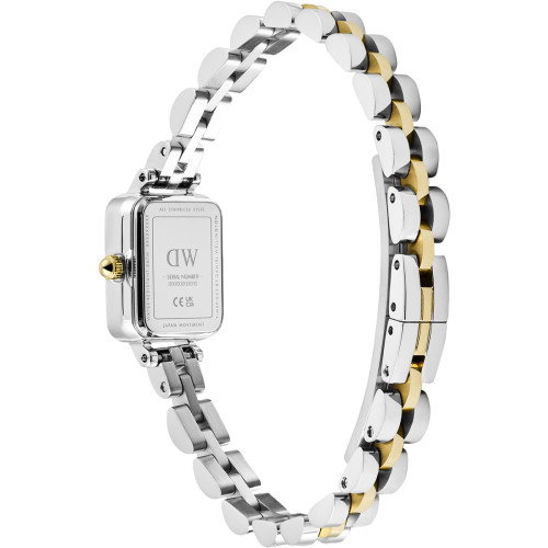 Luxoia - Daniel Wellington Quadro Mini Arch 3-Link Two Tone Gold - DW00100925