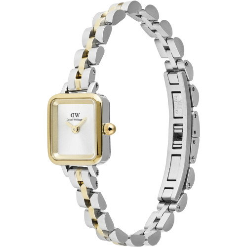 Luxoia - Daniel Wellington Quadro Mini Arch 3-Link Two Tone Gold - DW00100925