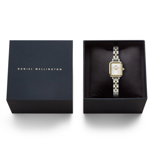 Luxoia - Daniel Wellington Quadro Mini Arch 3-Link Two Tone Gold - DW00100925