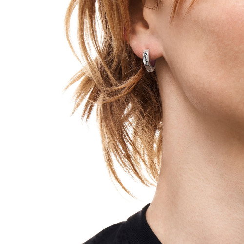 Luxoia - Diesel Oval D Logo Einzel Ohrring - DX1692040