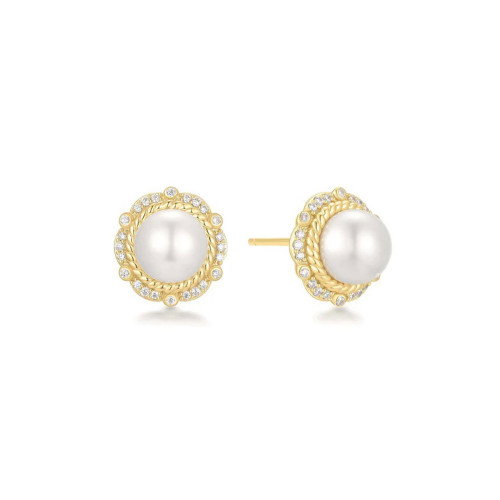 Luxoia - Ania Haie Gold Shell Pearl Bloom Ohrstecker - E069-06G