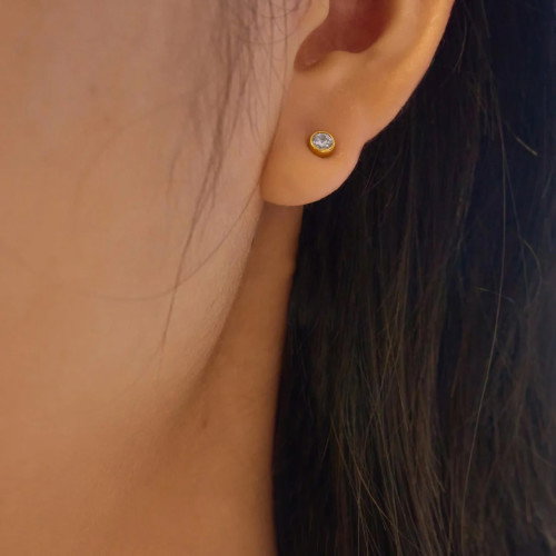 Luxoia - Ania Haie Gold Cascade Station Drop Ohrstecker - E075-12G
