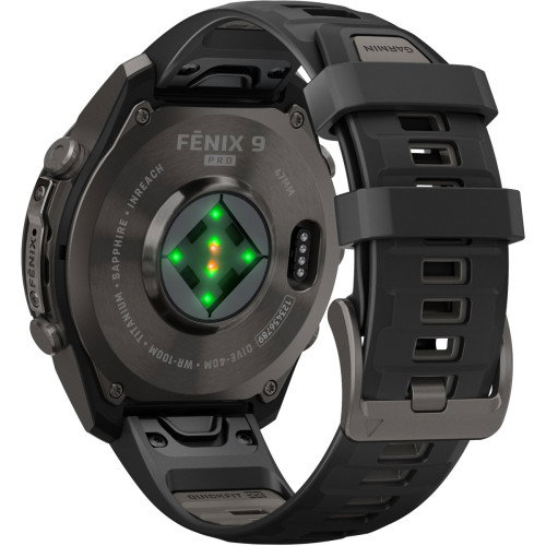 Luxoia - Garmin Fenix 9 Pro inReach Amoled Carbon Gray Titanium Black (47 mm) - 010-04336-11
