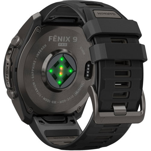 Luxoia - Garmin Fenix 9 Pro inReach Amoled Carbon Gray Titanium Black (51 mm) - 010-04337-11