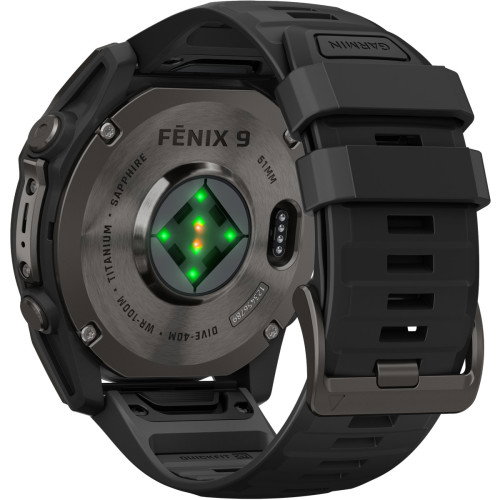 Luxoia - Garmin Fenix 9 Amoled Carbon Gray Titanium (51 mm) - 010-04763-11