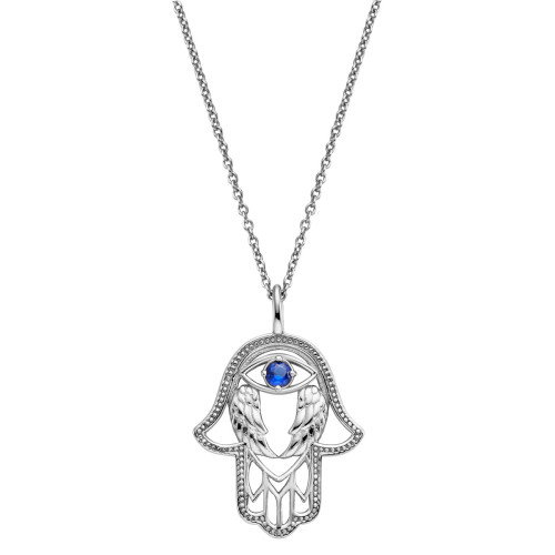 Luxoia - Engelsrufer Halskette mit Anhänger Hand Fatimas - ERN-HAND-EYE-ZIBL