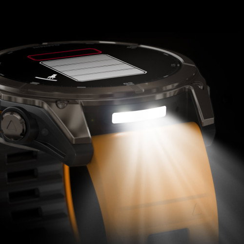 Luxoia - Garmin Fenix 8 Amoled Sapphire Titanium Orange Spark (51 mm) - 010-02905-11