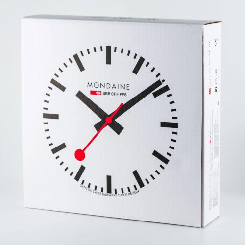 Luxoia - Mondaine Wanduhr (25 cm) - A990.CLOCK.12SBB