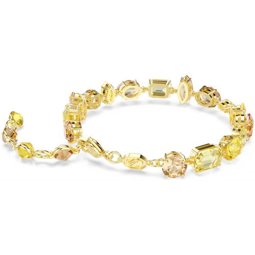 Luxoia - Swarovski Gema Armband Verschiedene Schliffe Gelb 18K goldbeschichtet - 5754260
