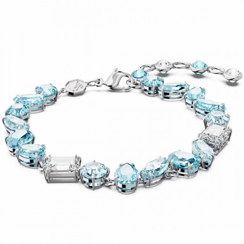 Luxoia - Swarovski Gema Armband Verschiedene Schliffe Blau Rhodiniert - 5666018