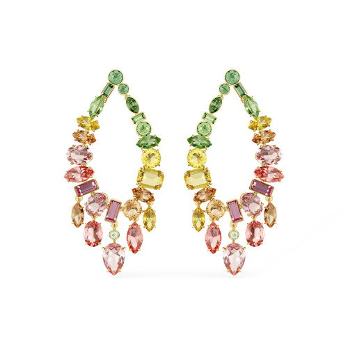 Luxoia - Swarovski Gema Drop Ohrhänger Verschiedene Schliffe Chandelier Mehrfarbig Goldlegierungsschicht - 5737445