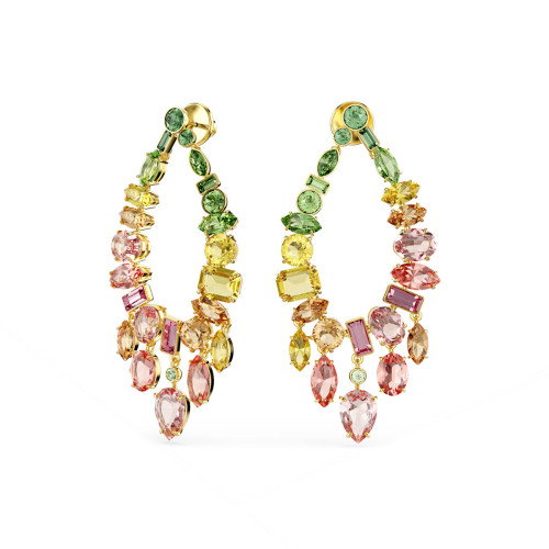 Luxoia - Swarovski Gema Drop Ohrhänger Verschiedene Schliffe Chandelier Mehrfarbig Goldlegierungsschicht - 5737445