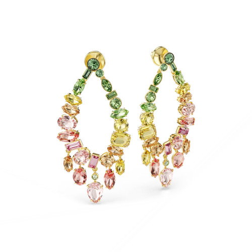Luxoia - Swarovski Gema Drop Ohrhänger Verschiedene Schliffe Chandelier Mehrfarbig Goldlegierungsschicht - 5737445