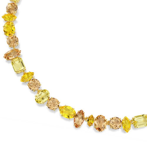 Luxoia - Swarovski Gema Halskette Verschiedene Schliffe Gelb 18K goldbeschichtet - 5754259
