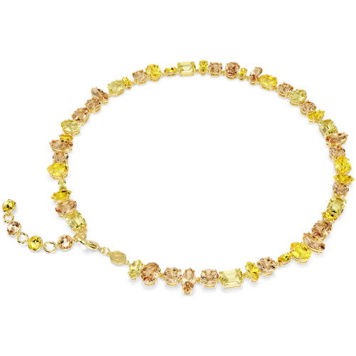 Luxoia - Swarovski Gema Halskette Verschiedene Schliffe Gelb 18K goldbeschichtet - 5754259