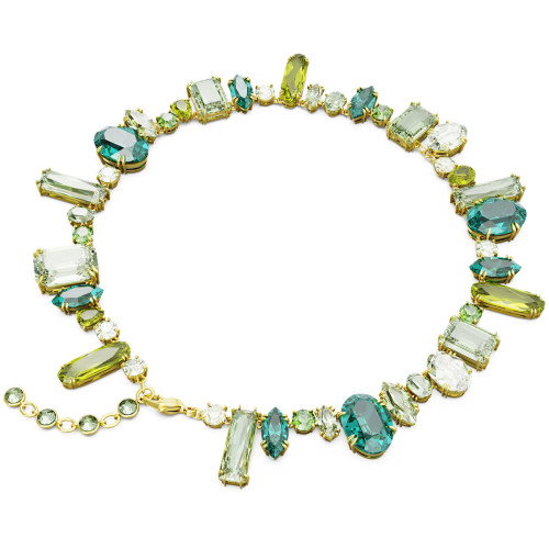 Luxoia - Swarovski Gema Halskette Verschiedene Schliffe Grün Goldlegierungsschicht - 5657388